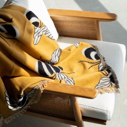 Plaid abeilles 170x130cm Kare Design