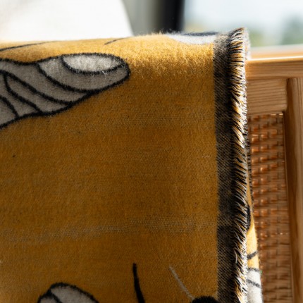 Plaid abeilles 170x130cm Kare Design