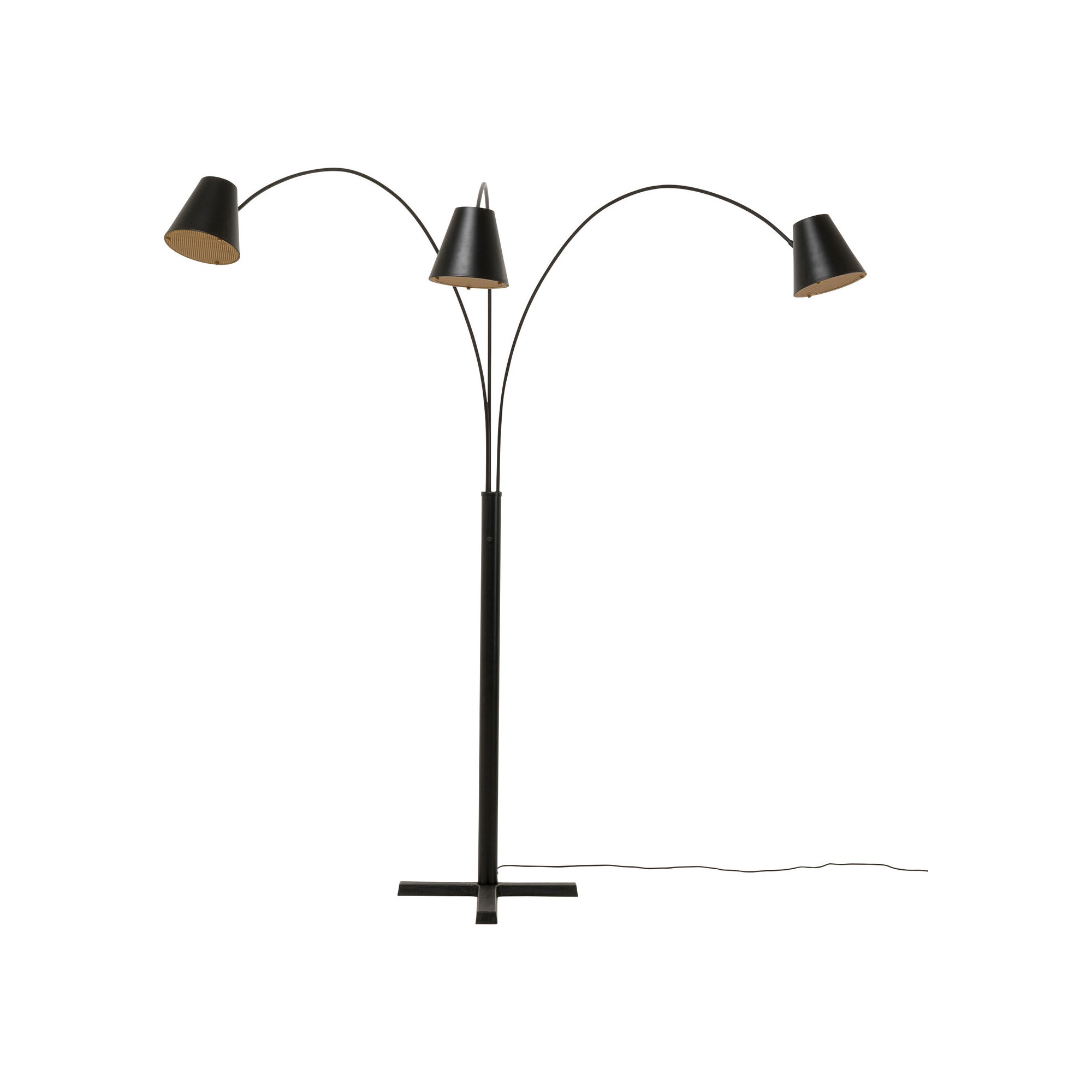 Lampadaire Cappellino noir mat