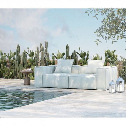 Canapé de jardin Korali Beach 2 places bleu Kare Design