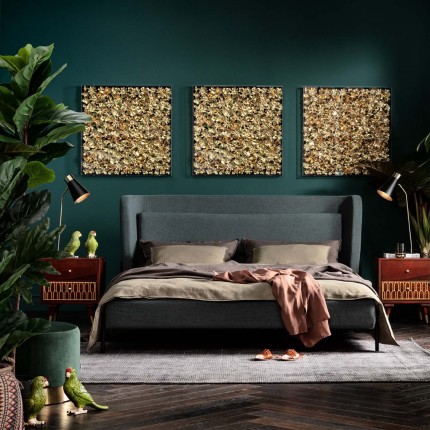 Bed Tivoli 180x200cm green Kare Design