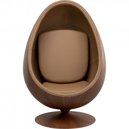 Fauteuil pivotant Eye Ball noyer Kare Design