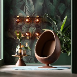 Table basse ronde en noyer - Cono - Kare Design