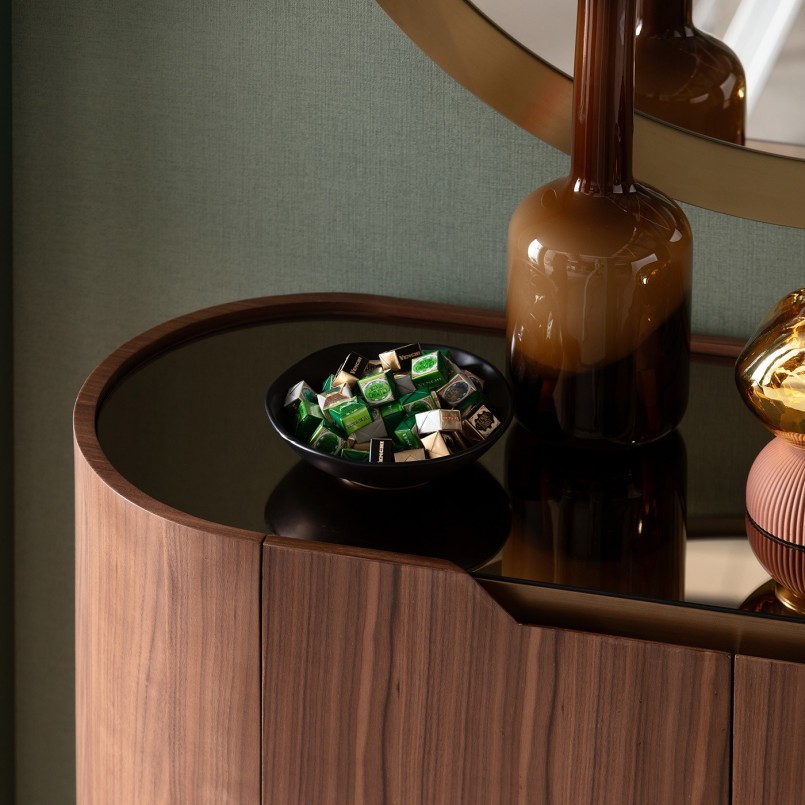 Vase haut en verre marron - Toja - Kare Design