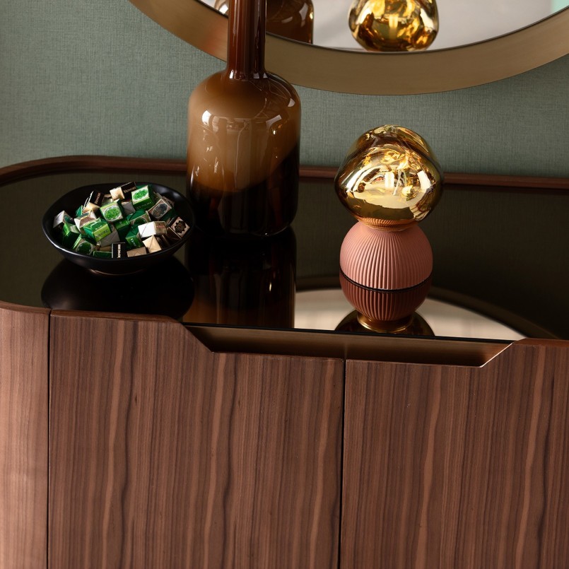 Vase haut en verre marron - Toja - Kare Design