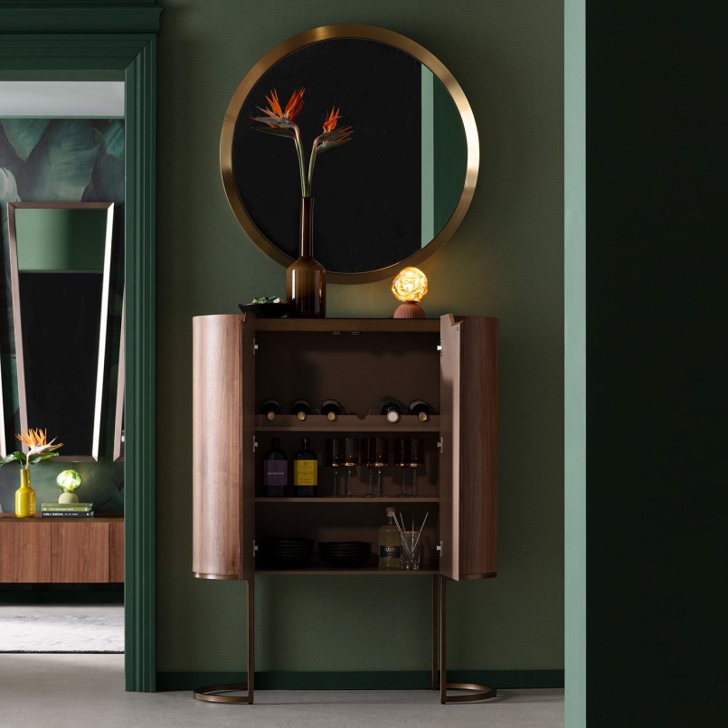 Vase haut en verre marron - Toja - Kare Design