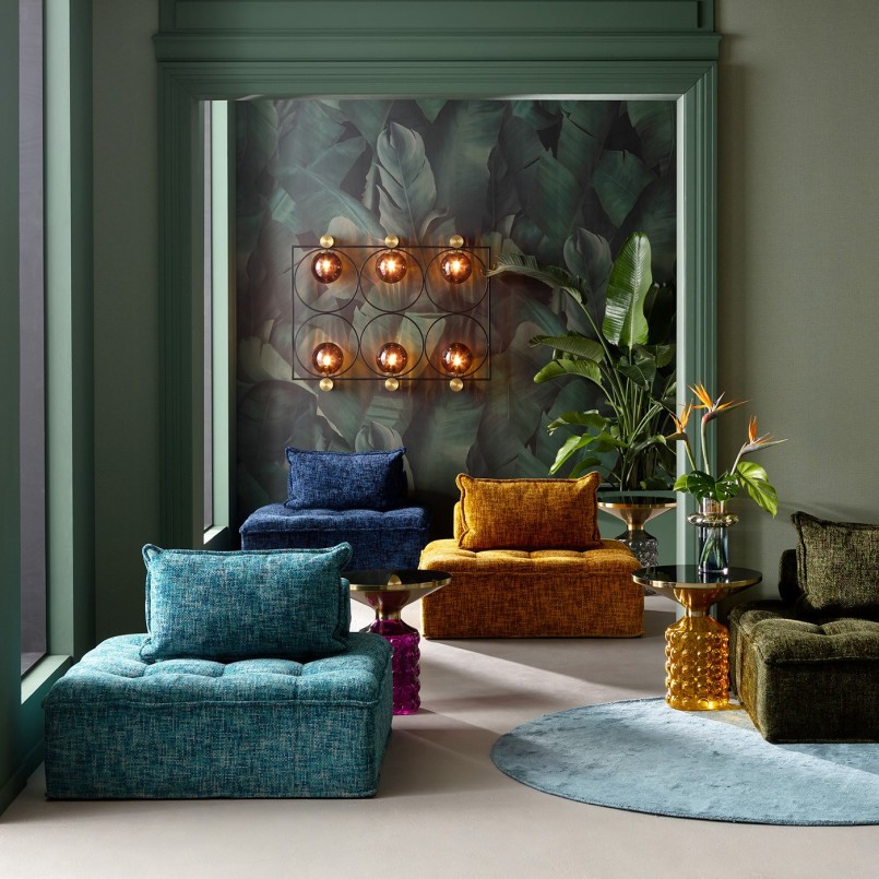 Sofa element Portofino light blue Kare Design