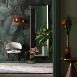 Rectangular wall mirror with bevelled edges - Arezzo Coffee - Kare Design