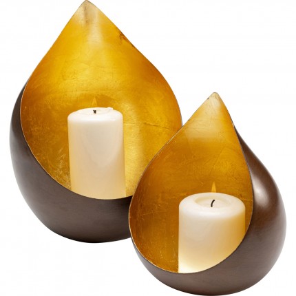 Candler Holder Uovo Drop 24cm Kare Design