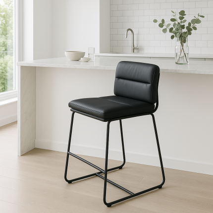 Bar Stool Ginny black 75cm Kare Design