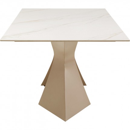 Table Gloria 200x100cm ceramic beige Kare Design