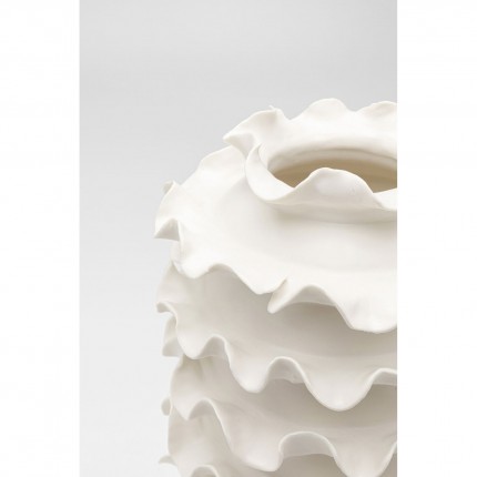 Vase Viento 39cm white Kare Design