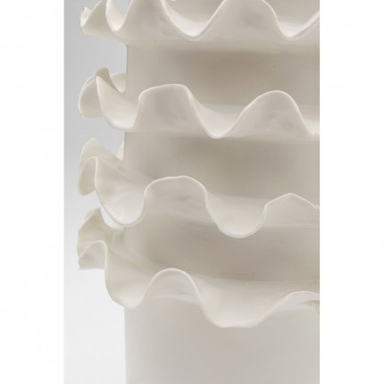 Vase Viento 39cm white Kare Design