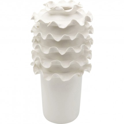 Vase Viento 39cm white Kare Design