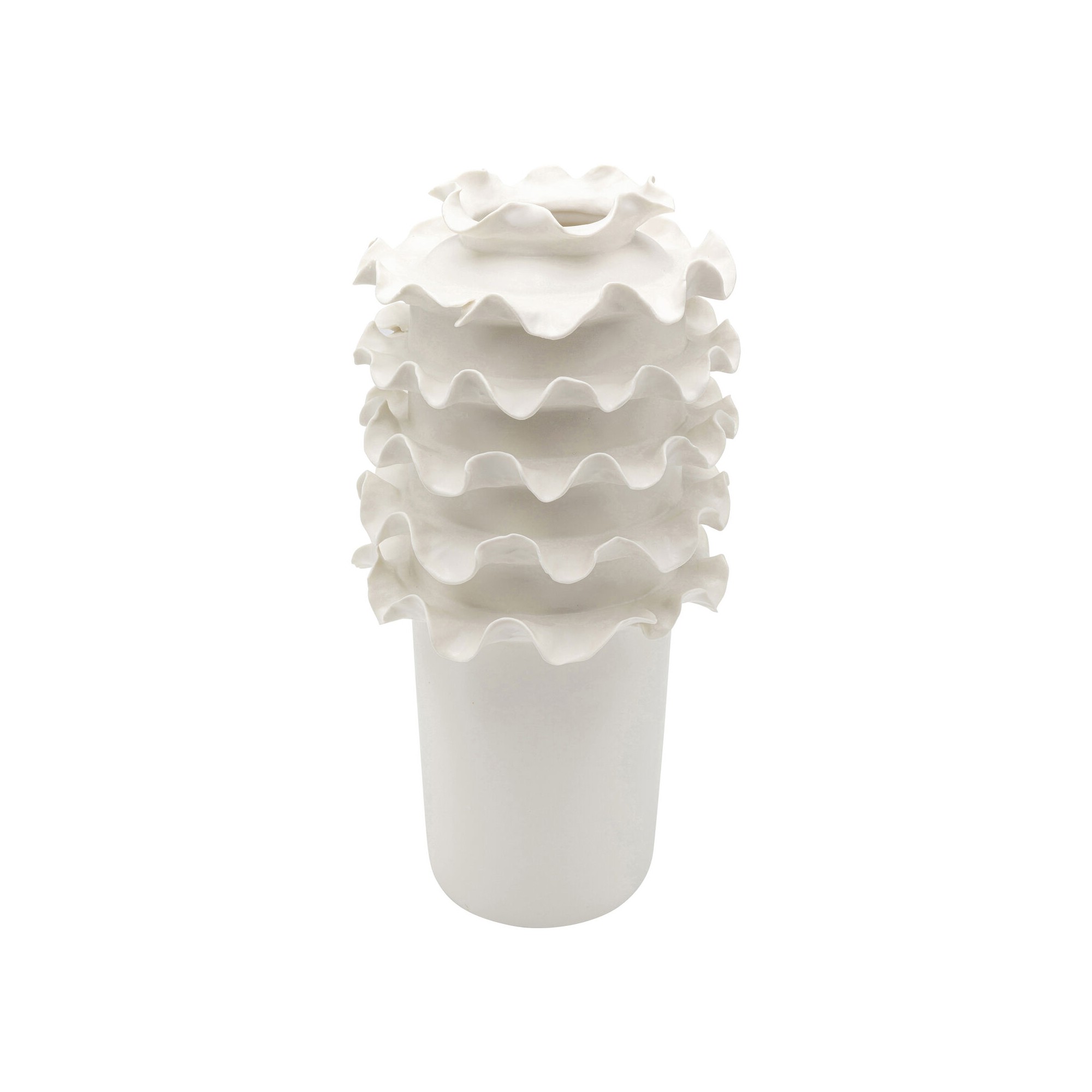 Vase Viento blanc 39cm