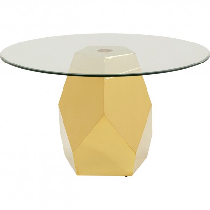 Table Ricchezza 130cm dorée Kare Design