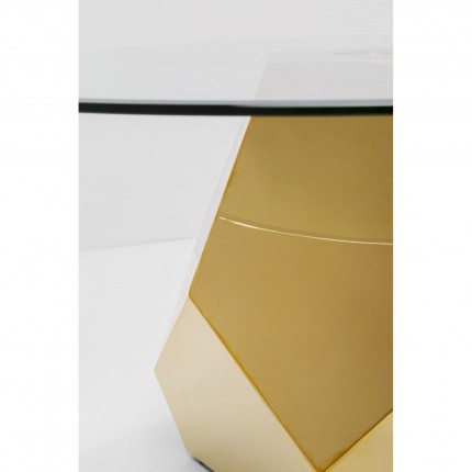 Table basse Ricchezza 90cm dorée Kare Design
