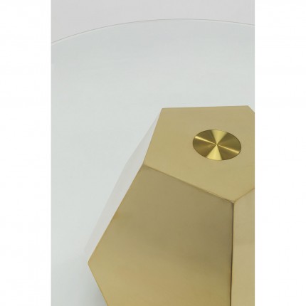 Table basse Ricchezza 90cm dorée Kare Design