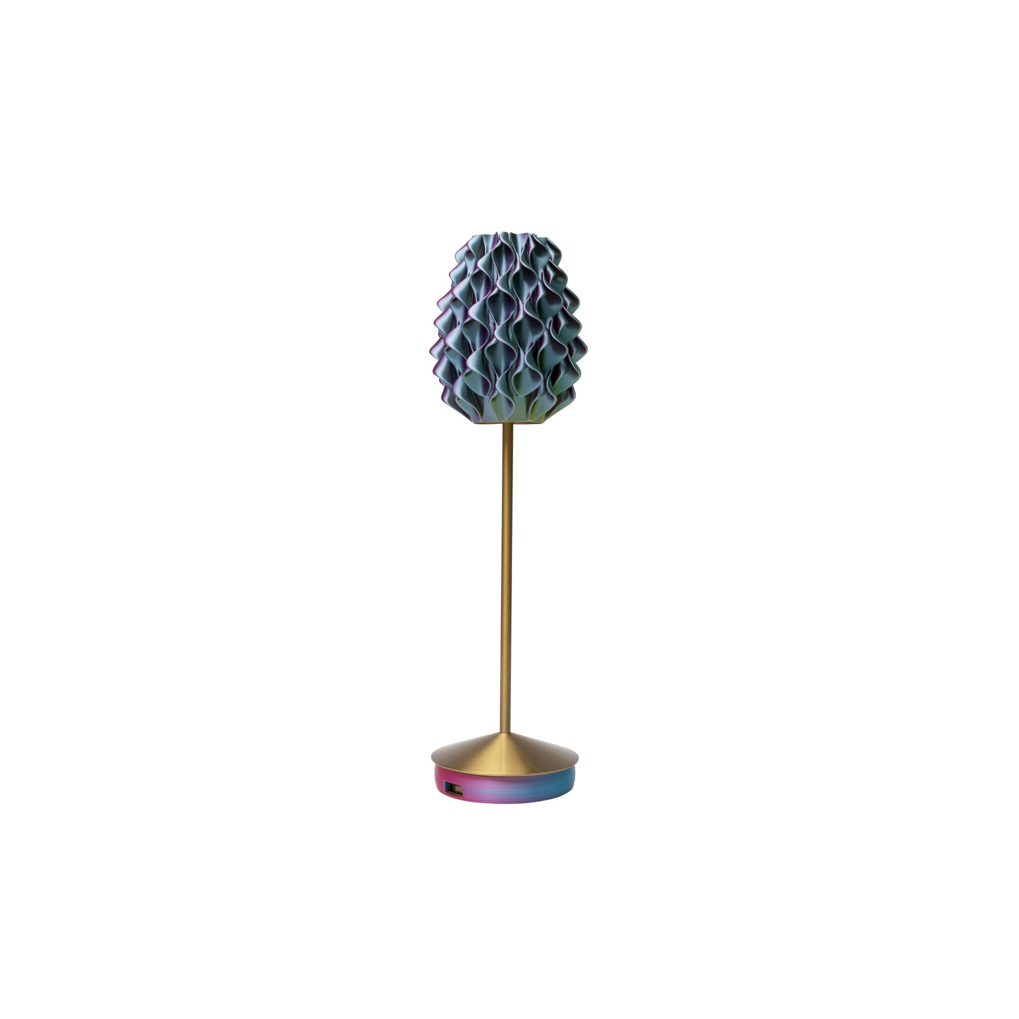 Table Lamp Swirl Gold Sunset Kare Design