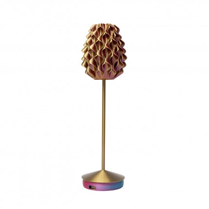 Table Lamp Swirl Gold Sunset Kare Design