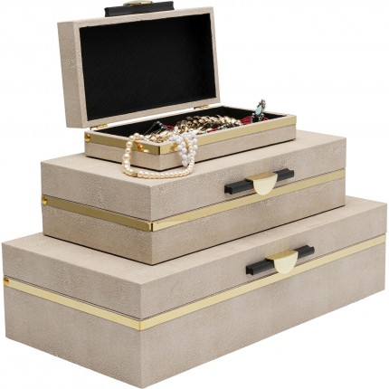 Boîtes Classy Flat set de 3 Kare Design