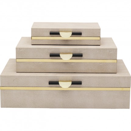 Boîtes Classy Flat set de 3 Kare Design