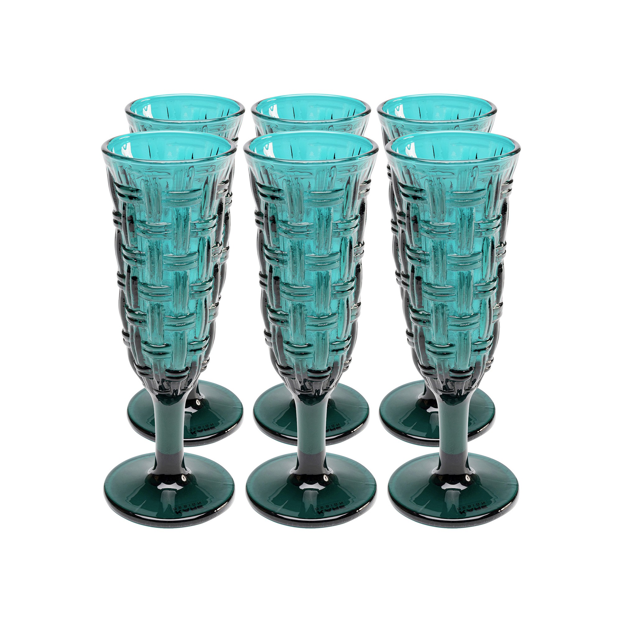 Flûtes à champagne Tissue set de 6 Kare Design