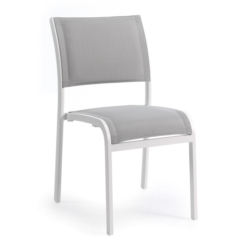 Chaise de jardin blanche et grise - Nice - Gescova