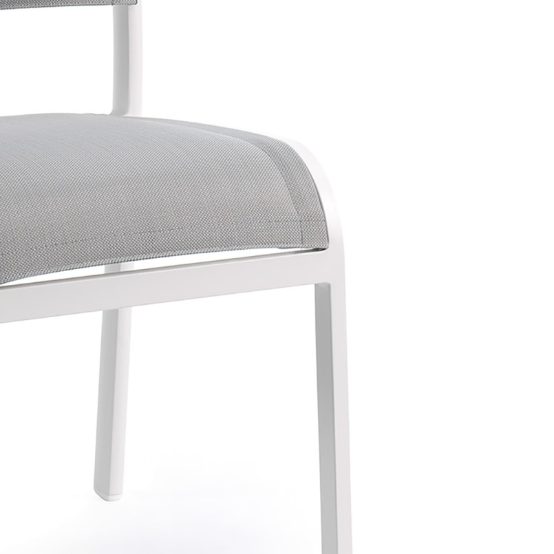 Outdoor chair Nice white and grey Gescova