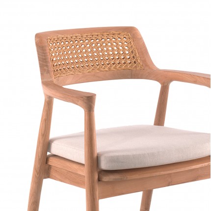 Outdoor chair with armrests Semarang Gescova
