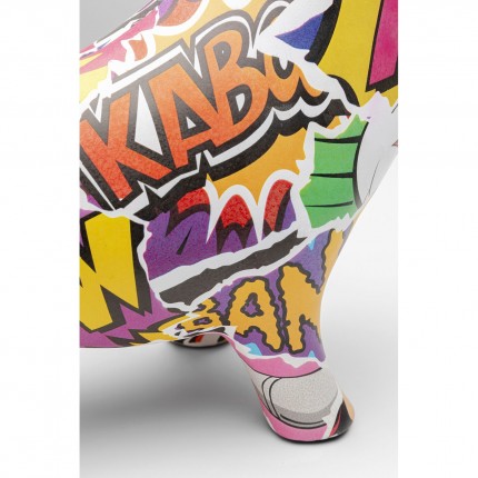 Déco chien doré graffiti Kare Design