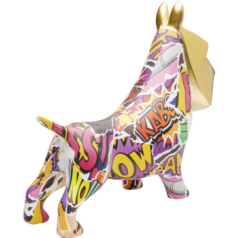 Déco chien graffitis multicolores - Kare Design