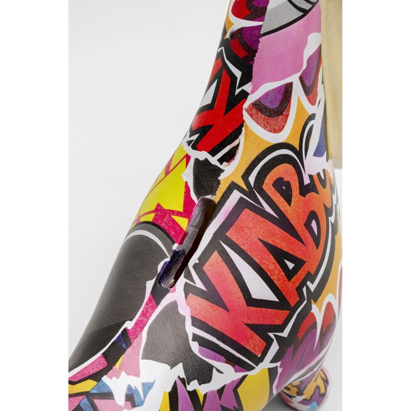 Tirelire chien graffitis multicolores - Kare Design