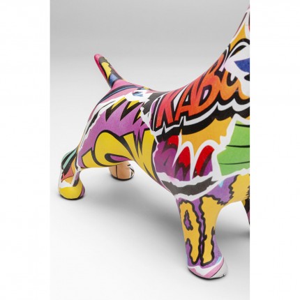 Tirelire chien doré graffiti Kare Design