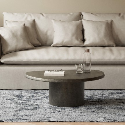 Table basse Bossy 69x56cm grise Kare Design