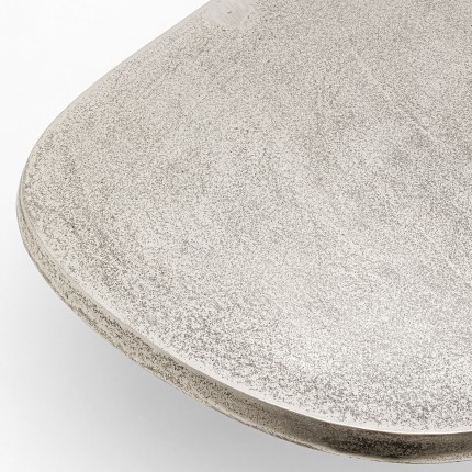 Table basse Bossy 87x59cm argentée Kare Design