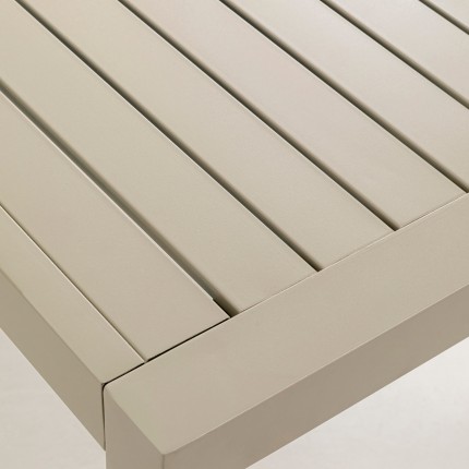 Table de jardin Madagascar 140x80cm grise Kare Design