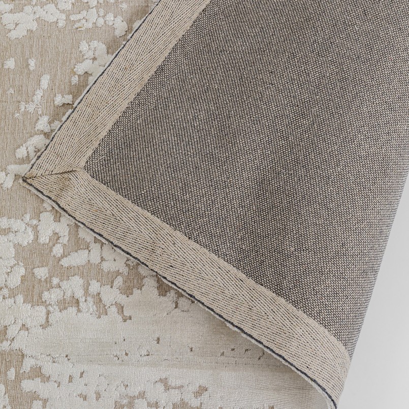 Tapis en tissu beige - Silja - Kare Design