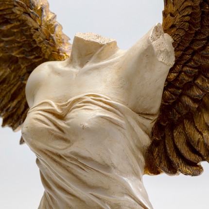 Deco bust woman wings bronze Kare Design