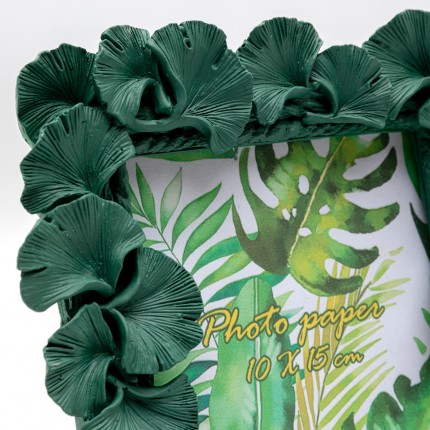 Picture Frame ginkgo leaf green 17x21cm Kare Design