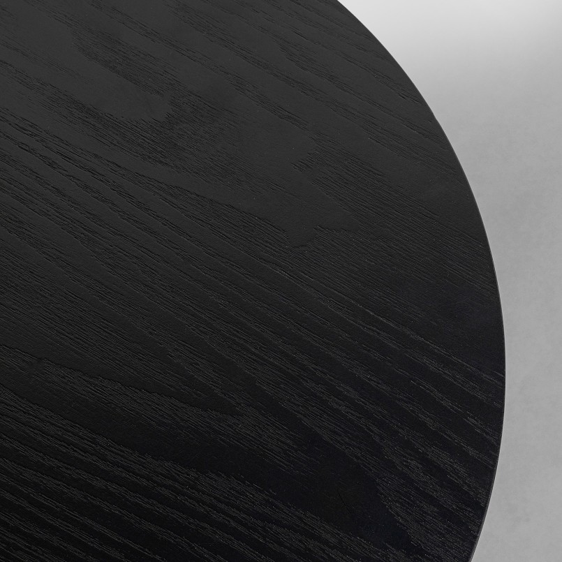 Black wood and steel side table - Easy Living - Kare Design