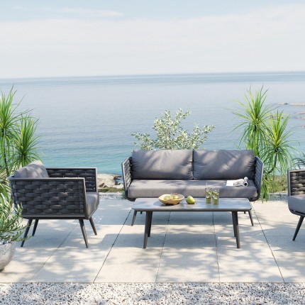 Salon de jardin Rimini gris Kare Design