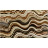 Tapis marron vagues abstraites - New Wave - Kare Design
