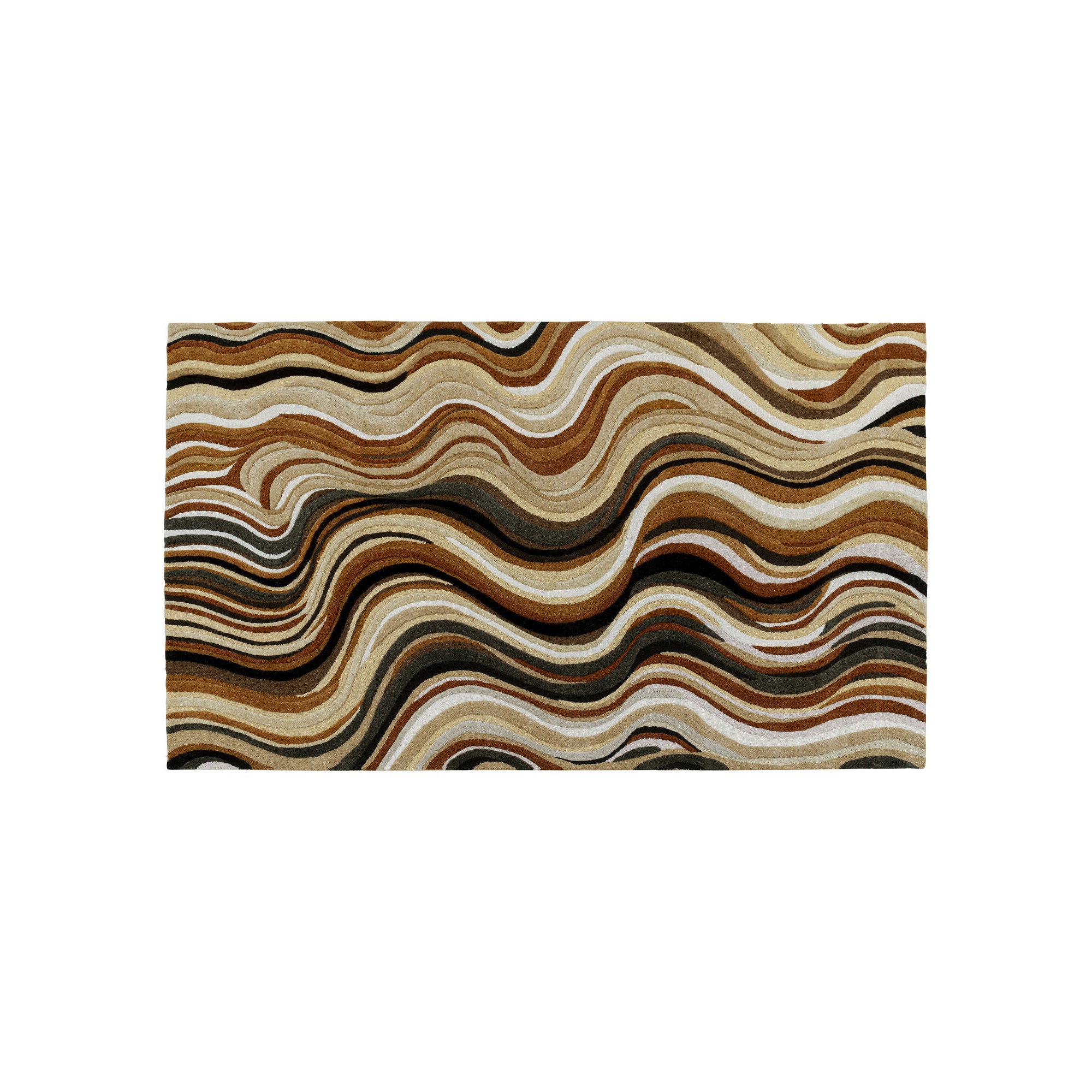 Carpet New Wave 300x200cm brown Kare Design