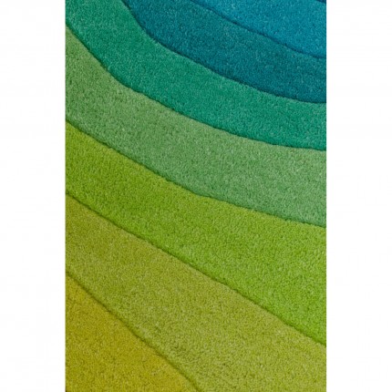 Tapis Aura 240x170cm vert et bleu Kare Design