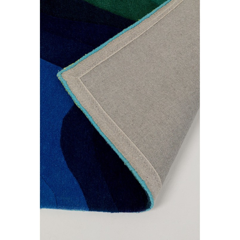 Carpet Aura 240x170cm green and blue Kare Design