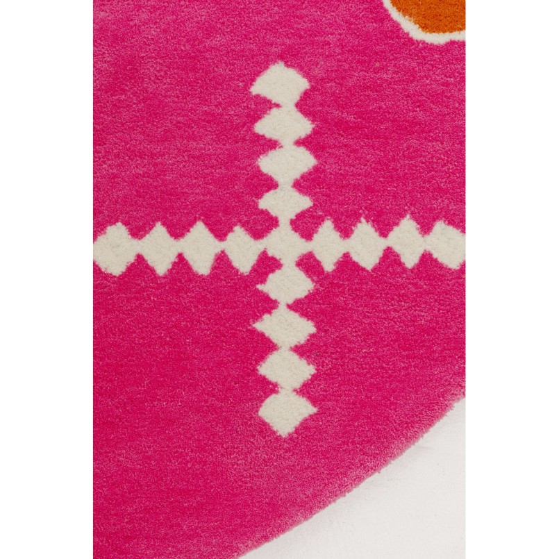 Tapis rose à motifs abstraits - Glyph - Kare Design