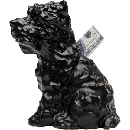 Tirelire Fox Terrier noir Kare Design