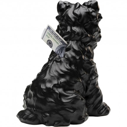 Tirelire Fox Terrier noir Kare Design