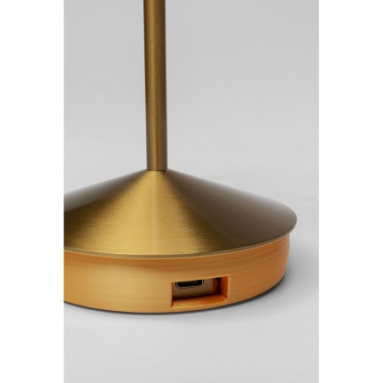 Table Lamp Swirl Gold Sunrise Kare Design